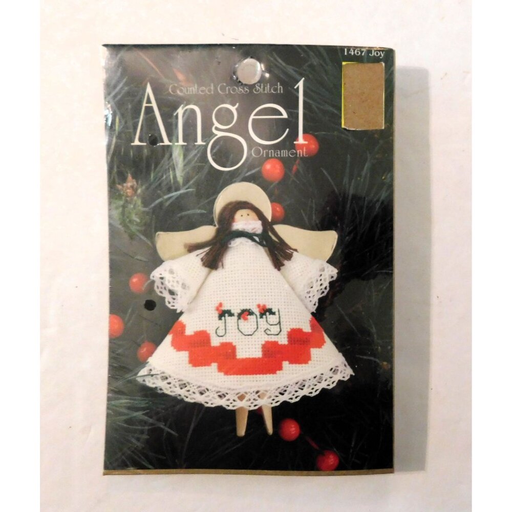 Designs For The Needle Joy Angel Ornament Counted Cross Stitch Kit Sealed
